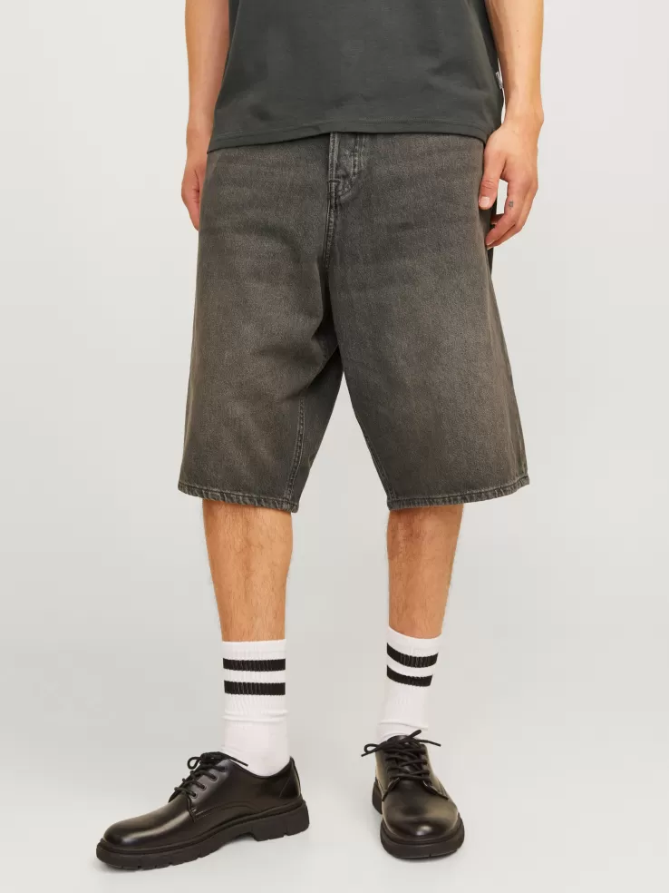 Flash Sale JACK & JONES Baggy fit Denim shorts Black