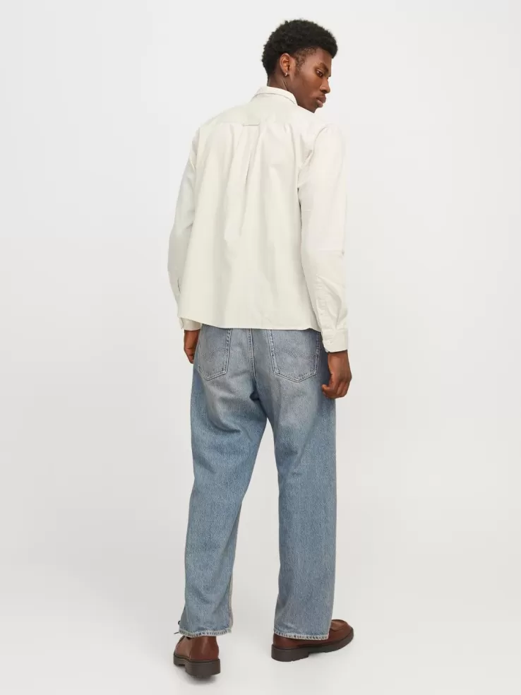 Online JACK & JONES Comfort Fit Denim Shirt White