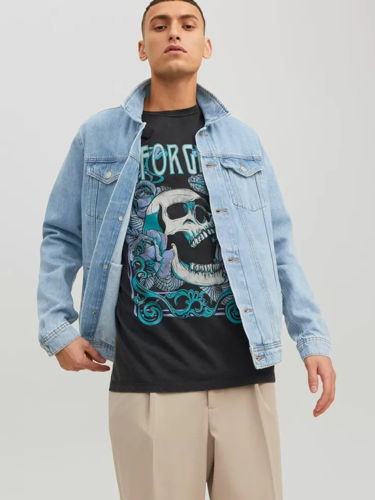 Online JACK & JONES Denim jacket Blue