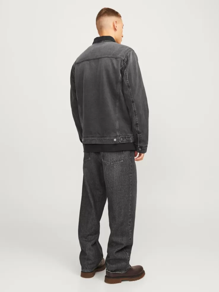 Flash Sale JACK & JONES Denim jacket Black