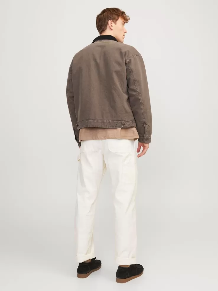 Cheap JACK & JONES Denim jacket Brown