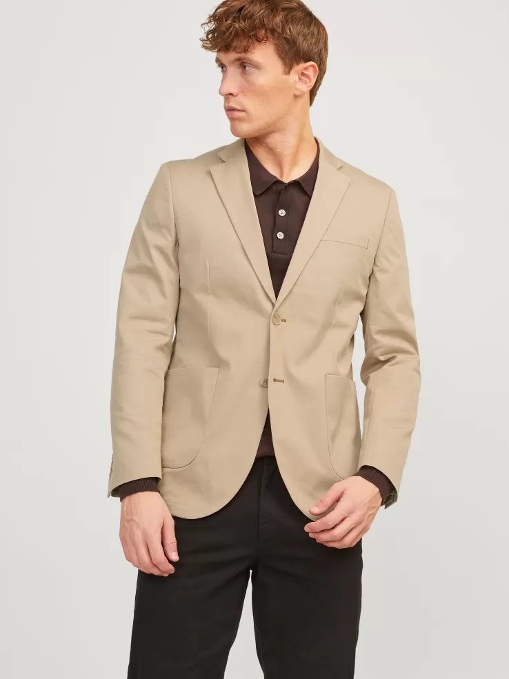 Best JACK & JONES JPRAUSTIN Slim Fit Blazer Beige