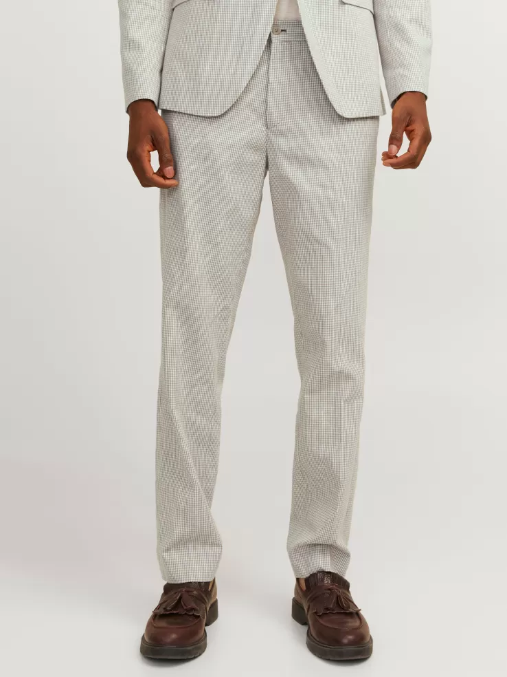Best Sale JACK & JONES JPRRIVIERA Slim Fit Tailored Pants Beige
