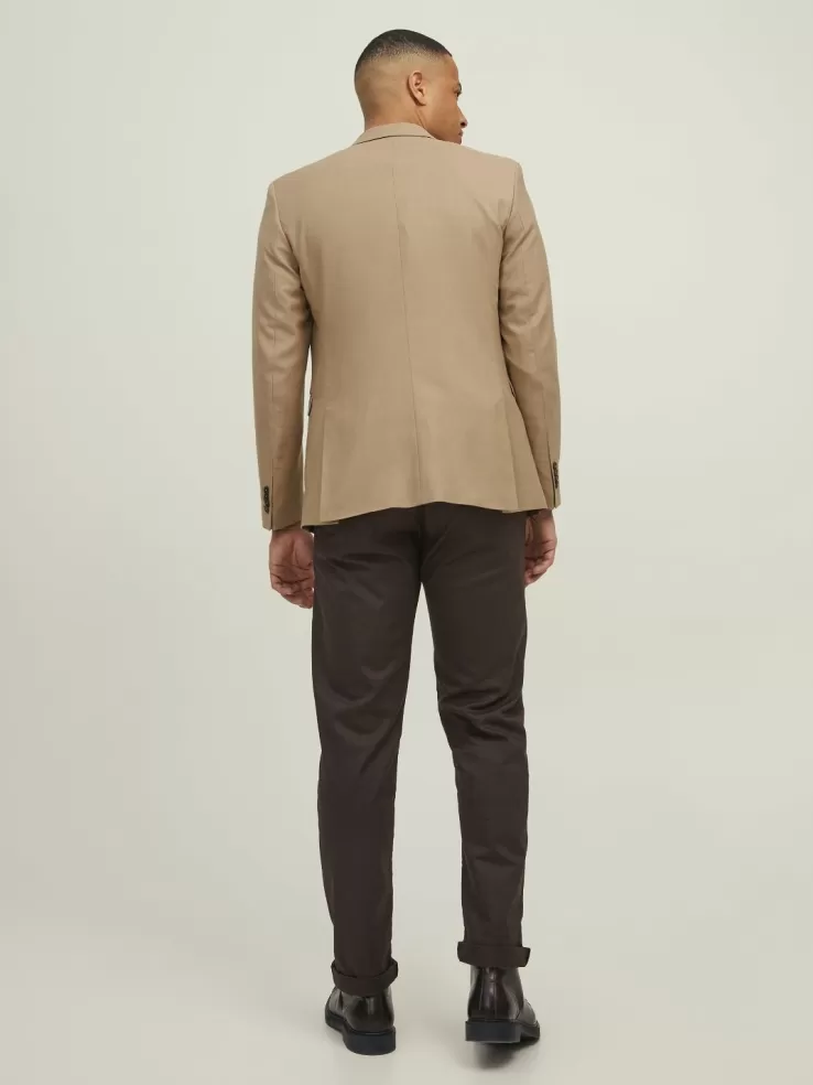 Best Sale JACK & JONES JPRSOLARIS Super Slim Fit Blazer Beige
