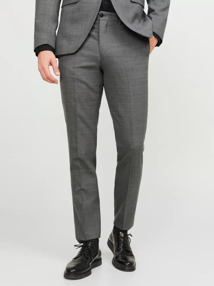 Best Sale JACK & JONES JPRSOLARIS Super Slim Fit Tailored Pants Grey