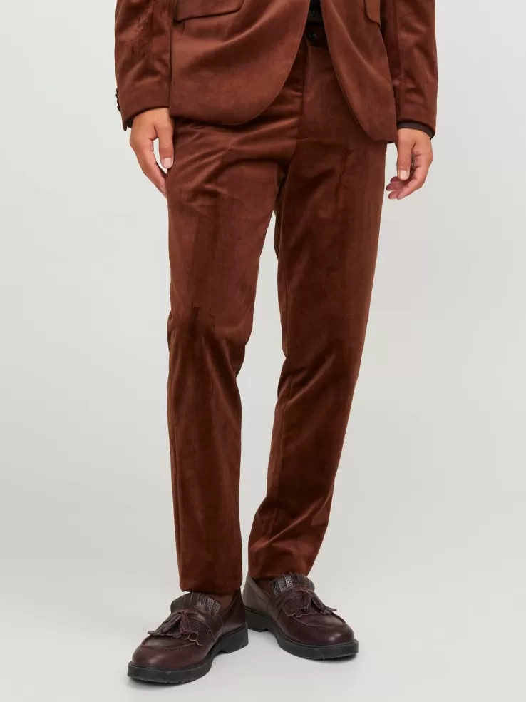 Best Sale JACK & JONES JPRVELVET Regular Fit Tailored Pants Brown