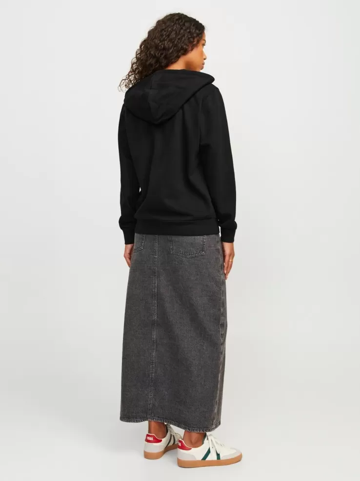 Cheap JACK & JONES JXABBIE Zip Hoodie Black