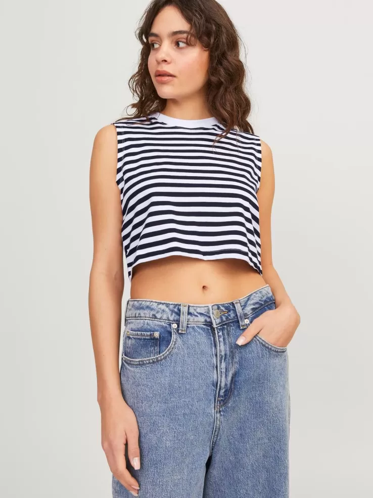 Best JACK & JONES JXALVIRA T-shirt White