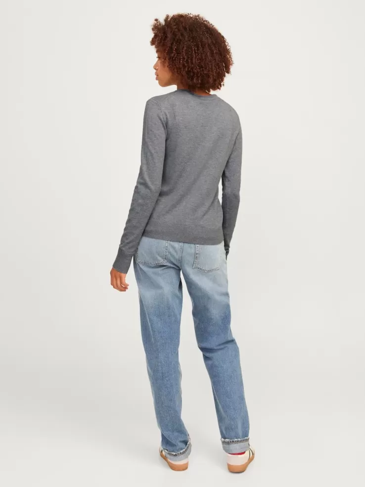 Best JACK & JONES JXCARA Knitted pullover Grey