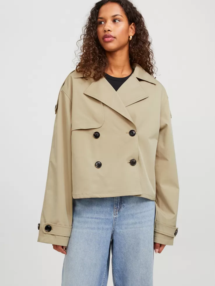 Best Sale JACK & JONES JXCARLIE Trench coat Beige