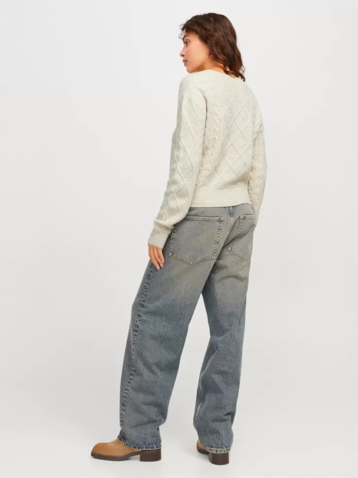 Best JACK & JONES JXCLOVER Knitted pullover Grey
