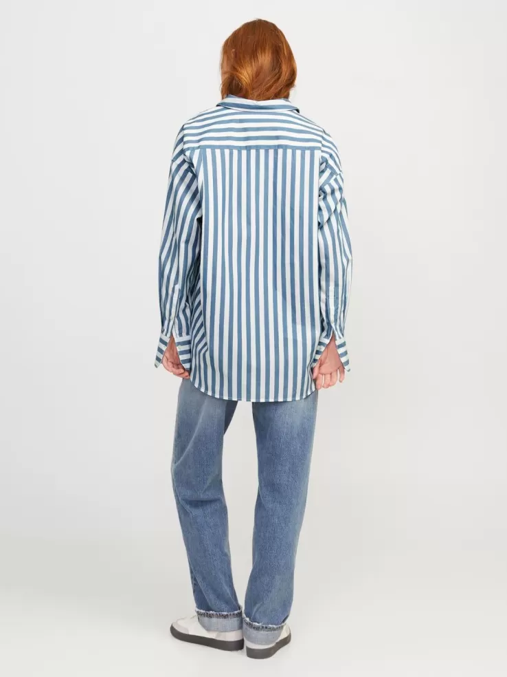 Cheap JACK & JONES JXJAMIE Poplin shirt Blue