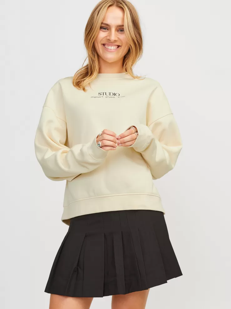 Cheap JACK & JONES JXLILLIE Sweatshirt White