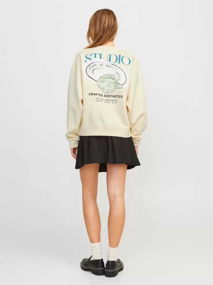Cheap JACK & JONES JXLILLIE Sweatshirt White