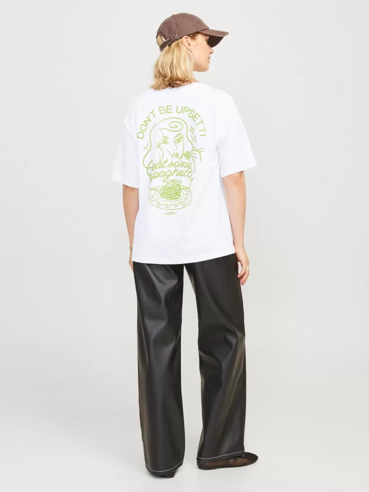 Best JACK & JONES JXMILLOW T-shirt White