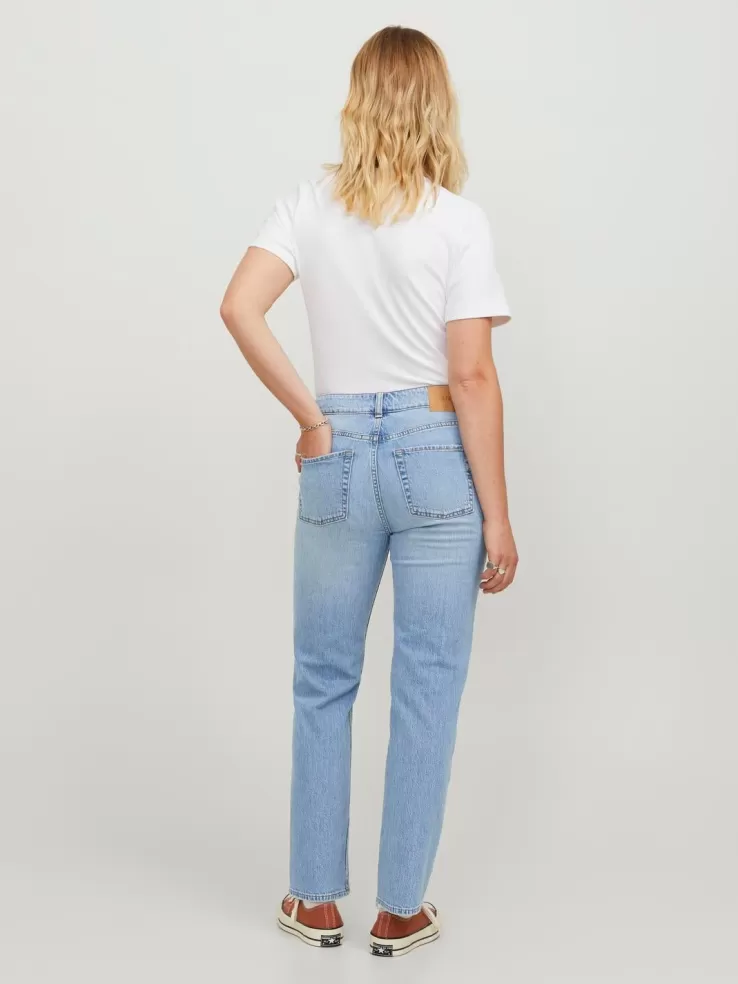Best Sale JACK & JONES JXNICE SL-STRA CROP MW C8074 DNM NOOS Blue
