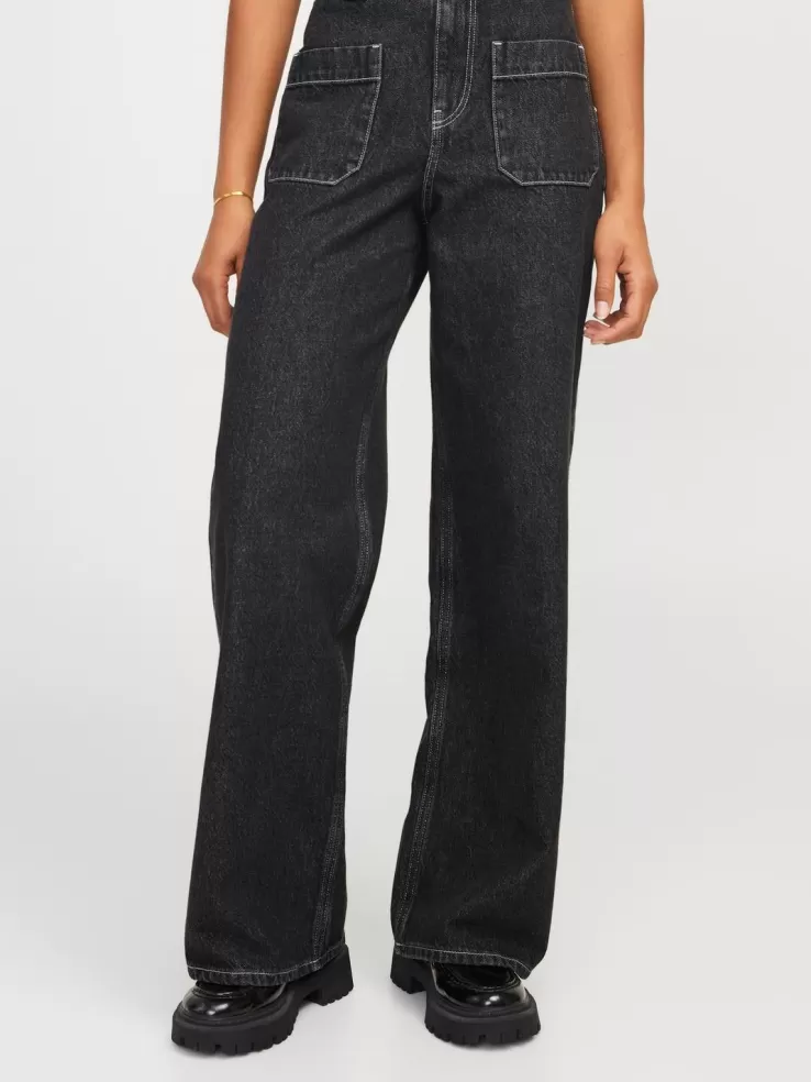 Best JACK & JONES JXTOKYO PIL WIDE HW POCKET JEANS DNM Black
