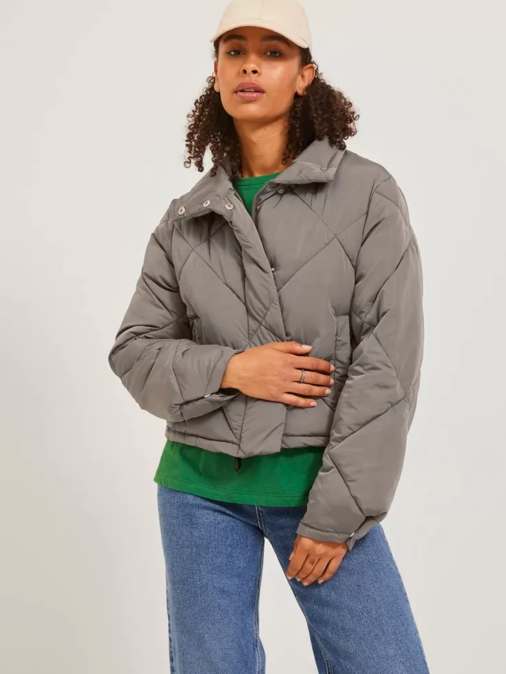 Best Sale JACK & JONES JXUNIT Quilted jacket Brown