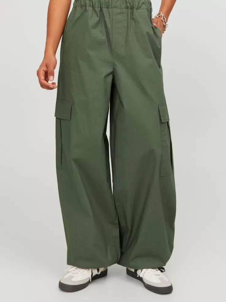 Best Sale JACK & JONES JXYOKO Cargo trousers Green