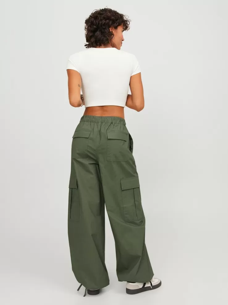 Best Sale JACK & JONES JXYOKO Cargo trousers Green