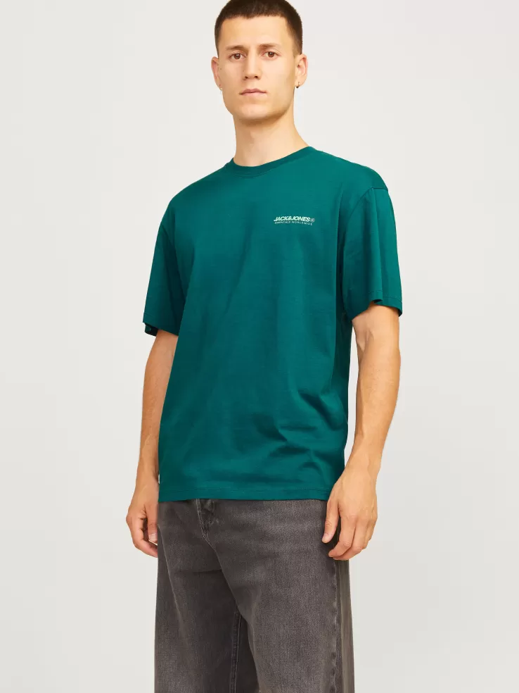 Best JACK & JONES Logo Crew neck T-shirt Green