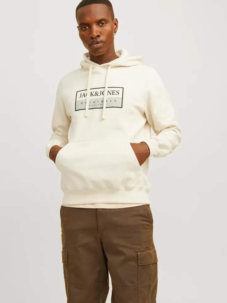 Best JACK & JONES Logo Hoodie White