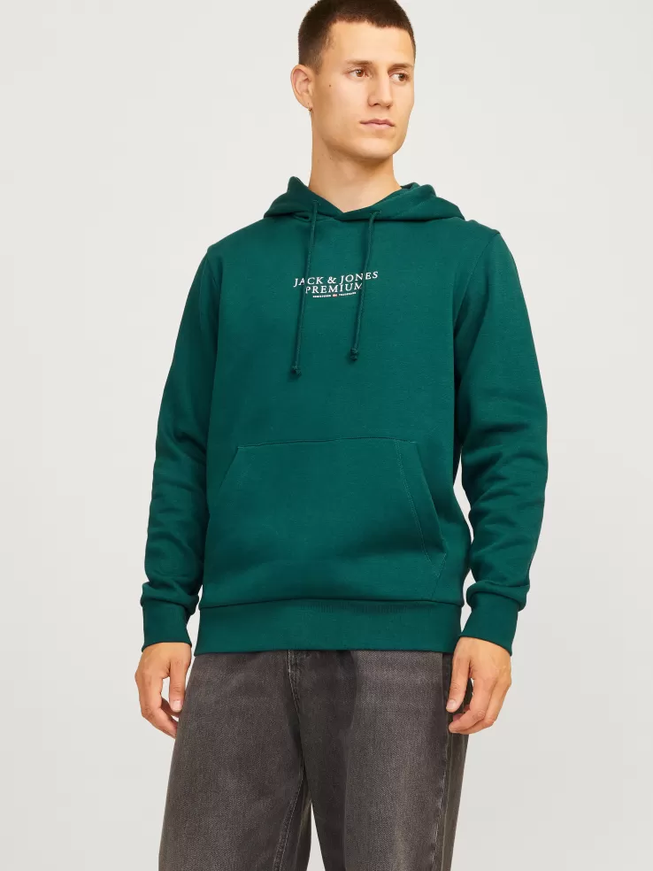 Best JACK & JONES Logo Hoodie Green