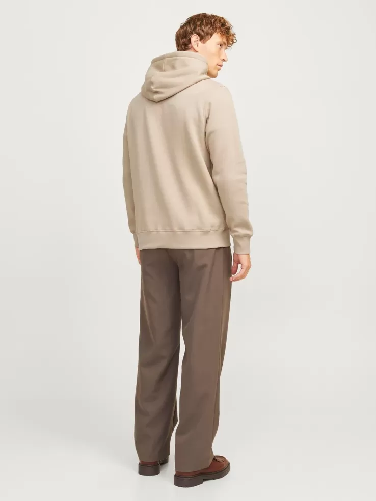 Best JACK & JONES Logo Hoodie Beige