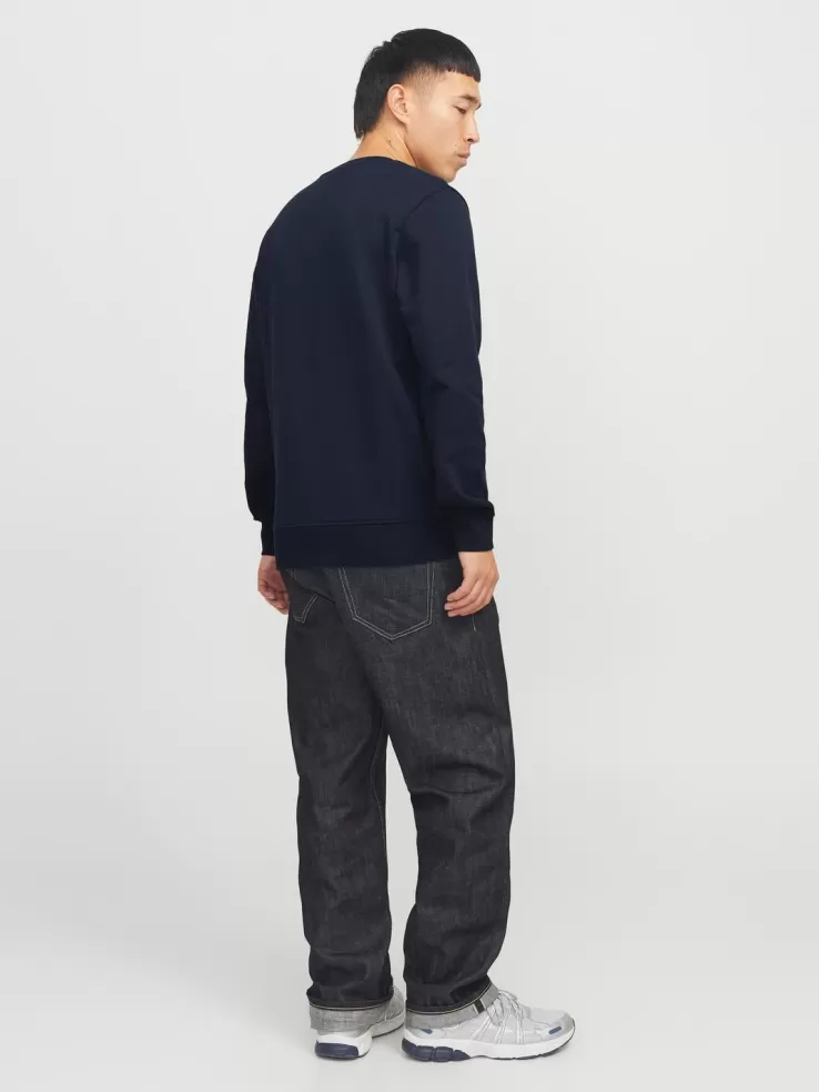 Best JACK & JONES Logo Sweatshirt Blue