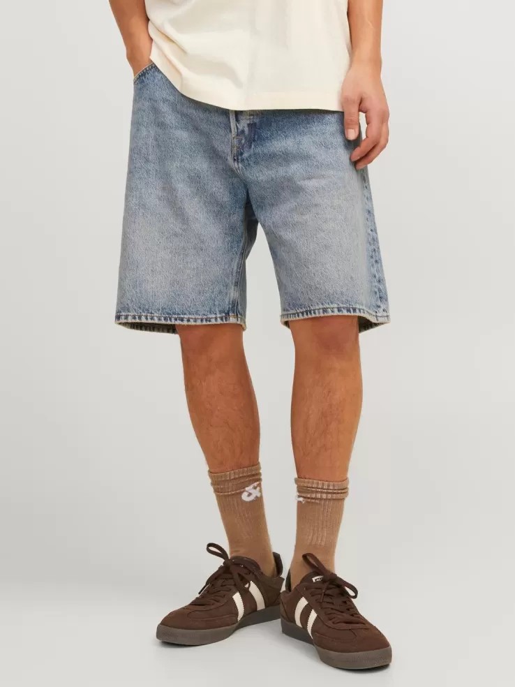 Discount JACK & JONES Loose Fit Denim shorts Blue