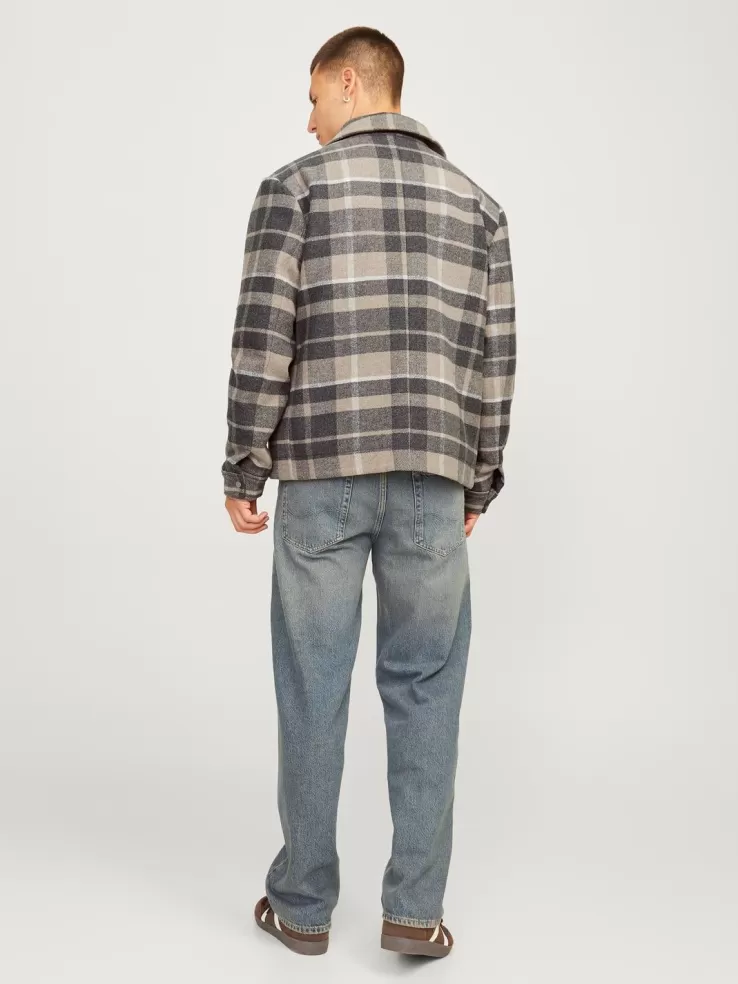 Best JACK & JONES Overshirt Beige