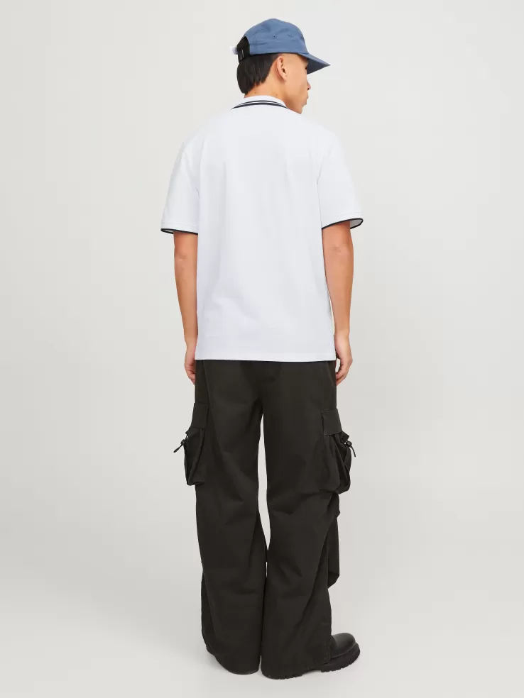 Best Sale JACK & JONES 2-pack Printed Polo T-shirt White