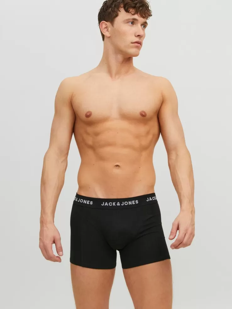 Best Sale JACK & JONES 5-pack Trunks Black