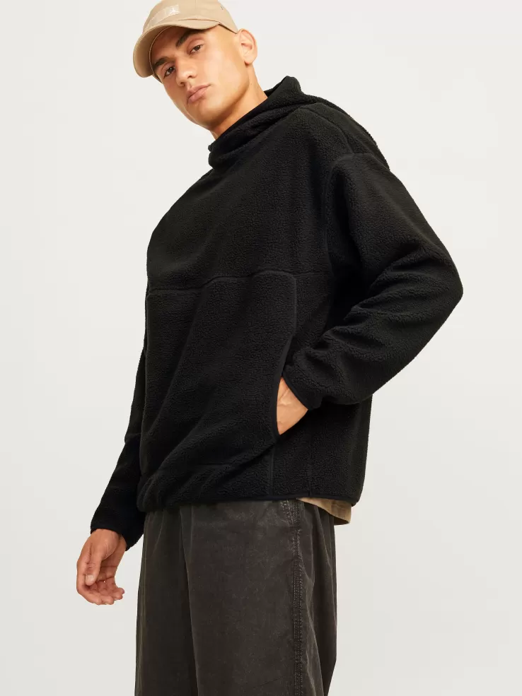 Best JACK & JONES Plain Fleece sweatshirt Black