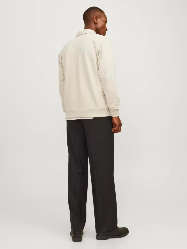 Best JACK & JONES Plain Half zip White