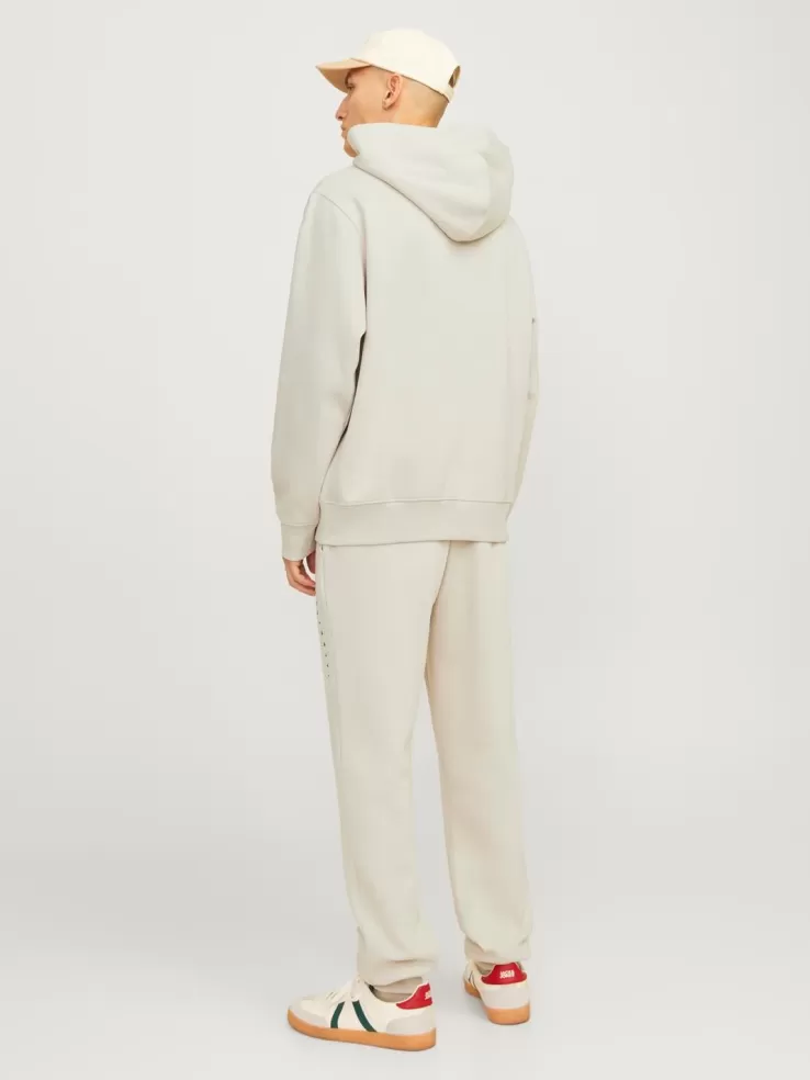 Best JACK & JONES Plain Hoodie Beige