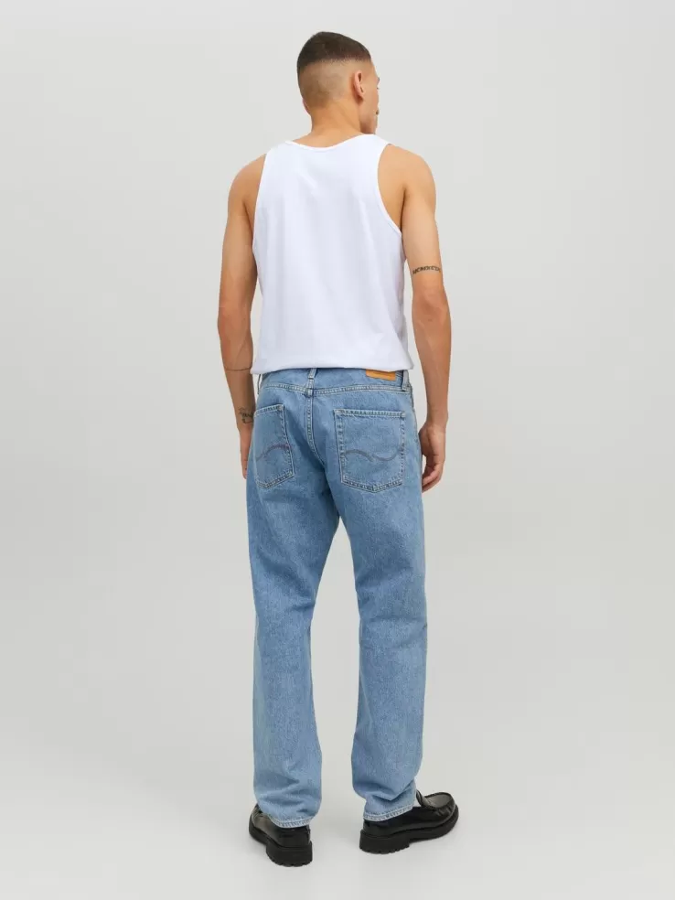 Hot JACK & JONES Plain Round neck Tank top White