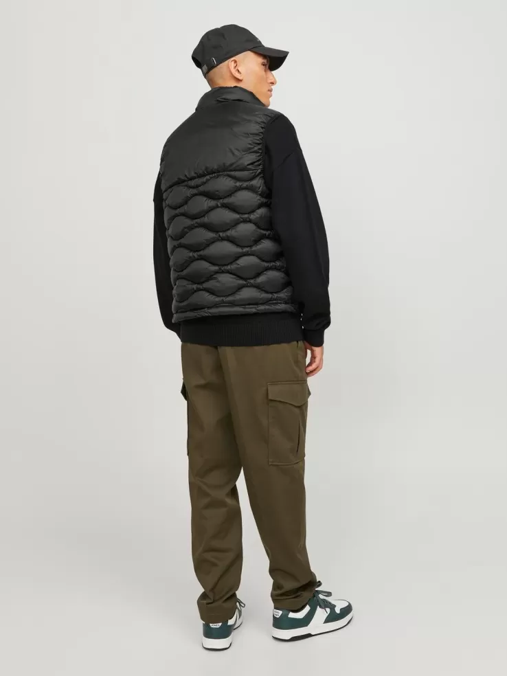 Discount JACK & JONES Quilted gilet Black