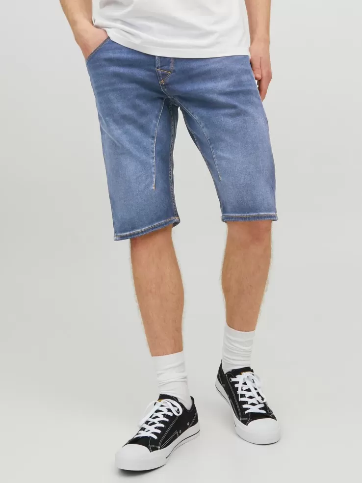 New JACK & JONES Regular Fit Denim shorts Blue