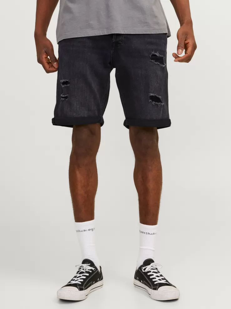 Flash Sale JACK & JONES Regular Fit Denim shorts Black