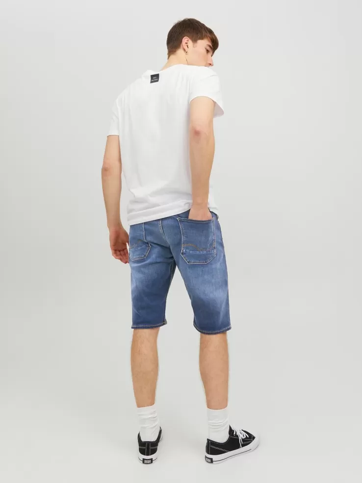 New JACK & JONES Regular Fit Denim shorts Blue