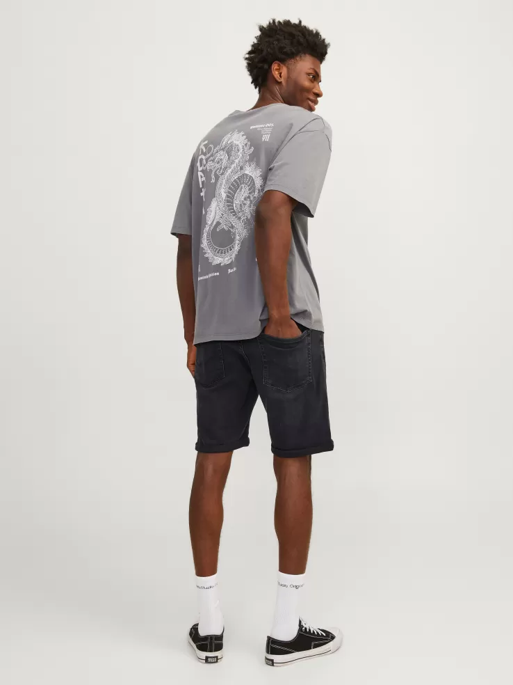 Flash Sale JACK & JONES Regular Fit Denim shorts Black