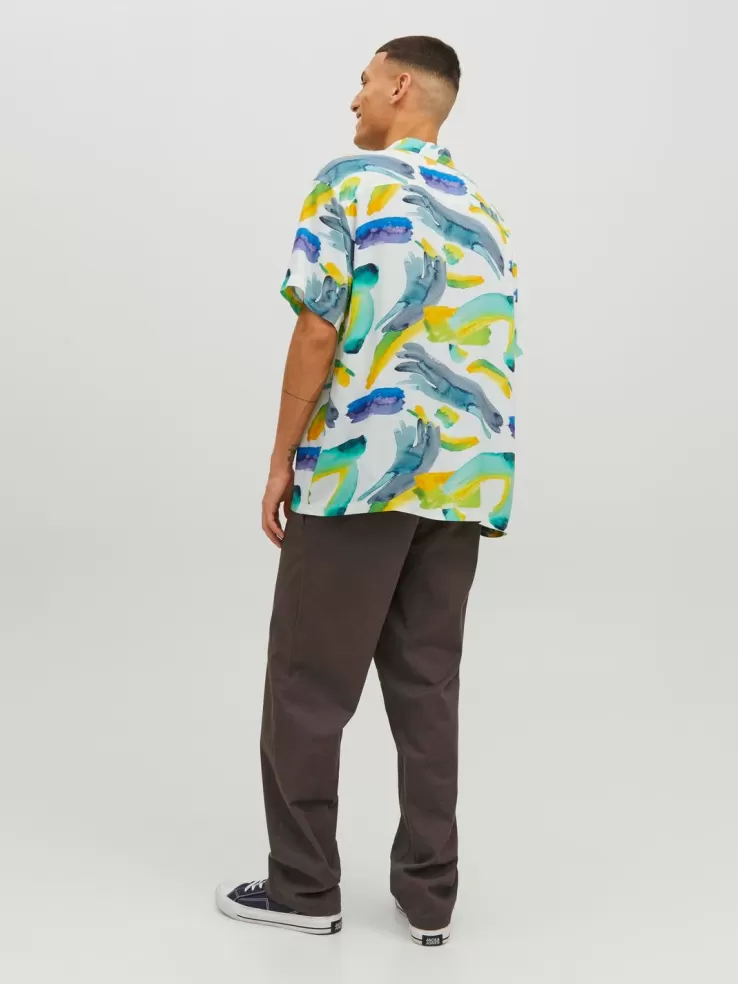 Best JACK & JONES Regular Fit Resort shirt White