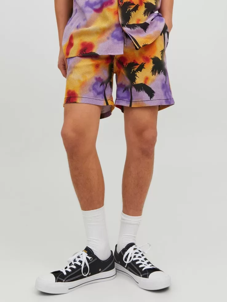 Best JACK & JONES Regular Fit Shorts Purple