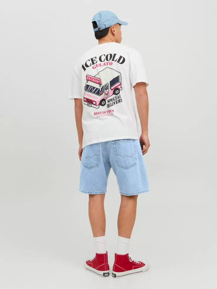 Discount JACK & JONES Relaxed Fit Denim shorts Blue