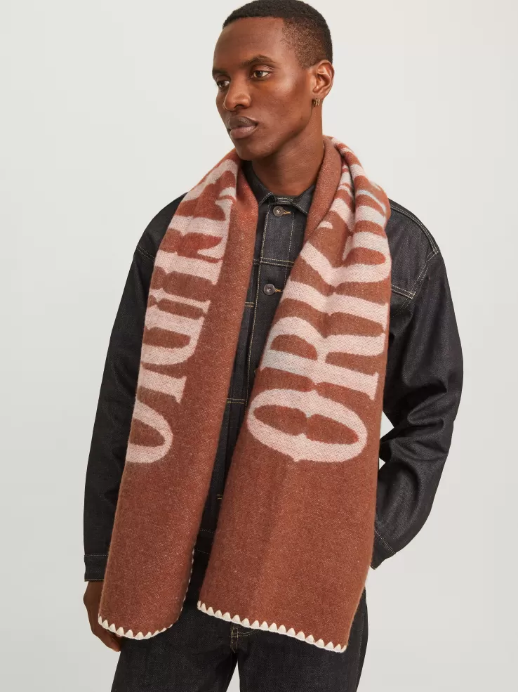 Hot JACK & JONES Scarf Brown
