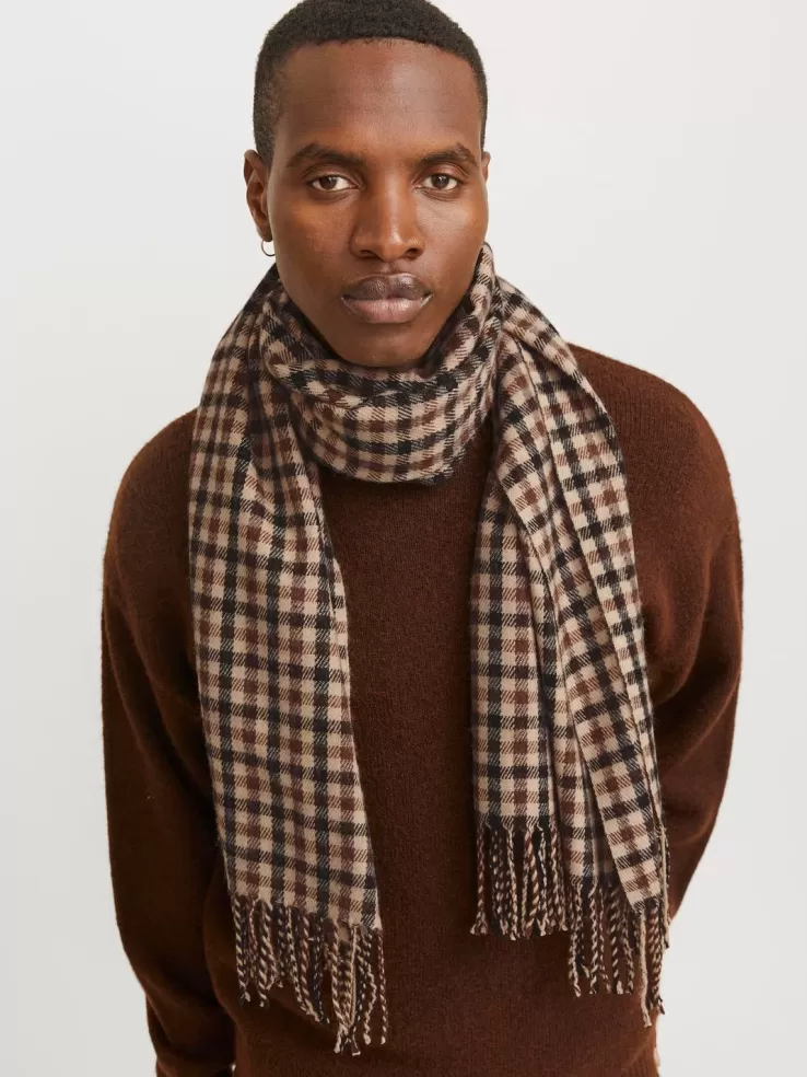 Fashion JACK & JONES Scarf Brown