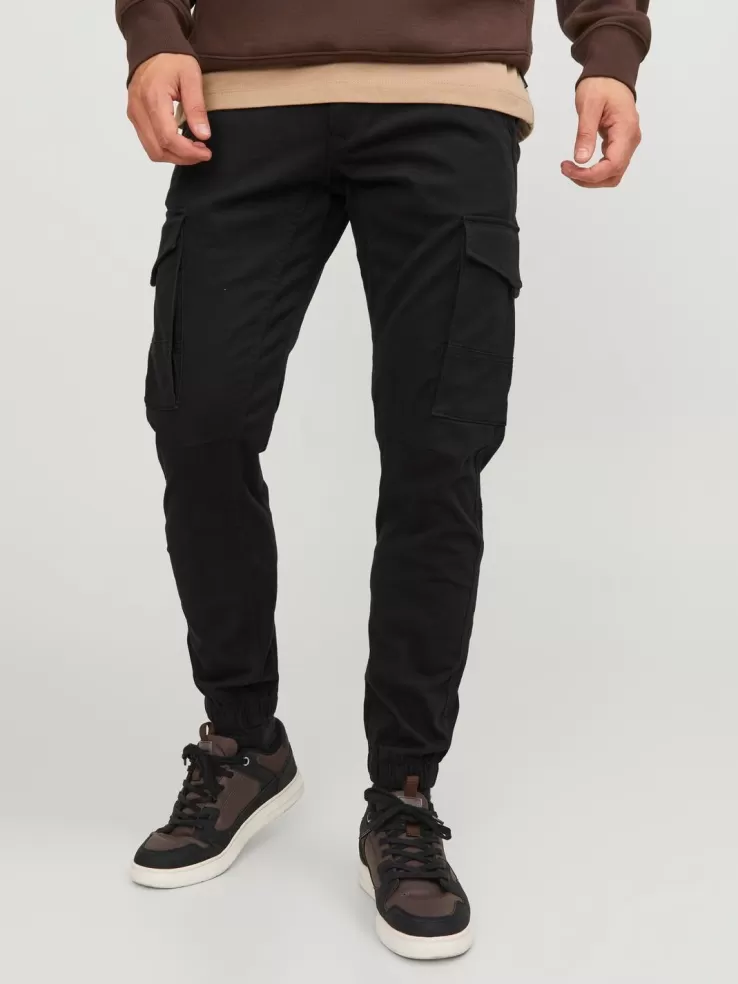 Best JACK & JONES Slim Fit Cargo trousers Black