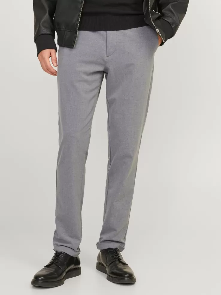 Shop JACK & JONES Slim Fit Chino pants Grey