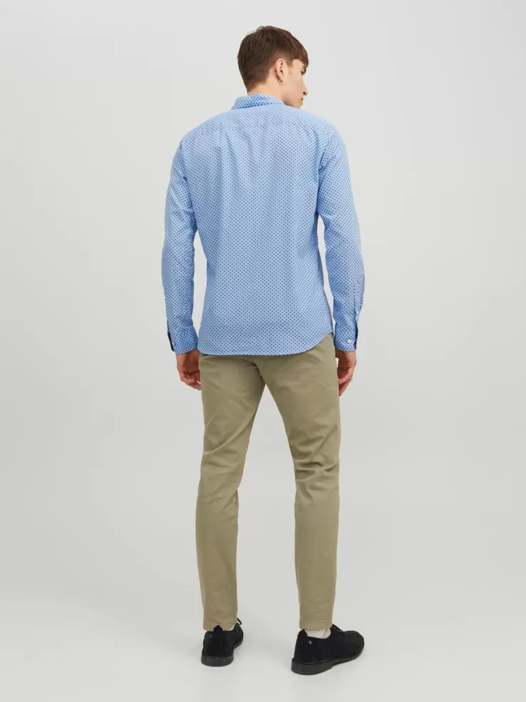 Best JACK & JONES Slim Fit Dress shirt Blue